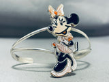 Wonderful Native American Zuni Mother Of Pearl Sterling Silver Minnie Bracelet-Nativo Arts