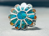 Dynamic Vintage Southwest Turquoise Sterling Silver Ring-Nativo Arts