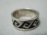 Marvelous Vintage Hopi Sterling Silver Ring Native American-Nativo Arts