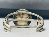 Rare Old Deposit Morenci Turquoise Vintage Native American Navajo Sterling Silver Bracelet-Nativo Arts