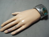 One Of Best Vintage Native American Navajo Royston Turquoise Sterling Silver Bracelet Old-Nativo Arts
