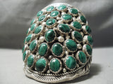 Best Vintage Smithsonian Native American Navajo Sterling Silver Malachite Bracelet-Nativo Arts