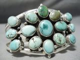 Amazing Vintage Native American Navajo Carico Lake Turquoise Sterling Silver Bracelet-Nativo Arts