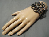 Amazing Vintage Navajo Daisy Sterling Silver Native American Bracelet-Nativo Arts
