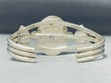 Bright Lime Gaspeite Vintage Native American Navajo Sterling Silver Bracelet-Nativo Arts