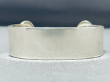 Very Unique End Turquoise Native American Navajo Sterling Silver Bracelet Cuff-Nativo Arts