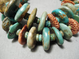 One Of The Best Vintage Santo Domingo Native American Navajo Royston Turquoise Necklace-Nativo Arts