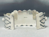 Extremely Unique Heart Vintage Native American Navajo Turquoise Sterling Silver Bracelet-Nativo Arts