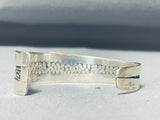 Extremely Rare Vintage Blackfeet 3d Turquoise Sterling Silver Bracelet-Nativo Arts