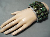 One Of The Best Ever Vintage Native American Navajo Damale Turquoise Sterling Silver Bracelet-Nativo Arts