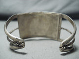 Rare Vintage Native American Navajo Royston Turquoise Sterling Silver Bracelet Old-Nativo Arts