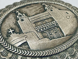Very Rare 1979 Mission Vintage Native American Navajo Sterling Silver Buckle-Nativo Arts