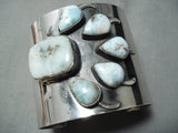 Monster Vintage Native American Navajo Dry Creek Turquoise Sterling Silver Bracelet-Nativo Arts