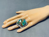 One Of The Best Ever Vintage Native American Navajo Royston Turquoise Sterling Silver Ring-Nativo Arts