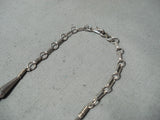 Native American Detailed Vintage Lapis Sterling Silver Inlay Necklace-Nativo Arts