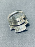 A. Douglas Incredible Native American Navajo Lapis Sterling Silver Ring-Nativo Arts