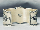 Aaron Toadlena Vintage Native American Navajo Gilbert Turquoise Sterling Silver Bracelet-Nativo Arts