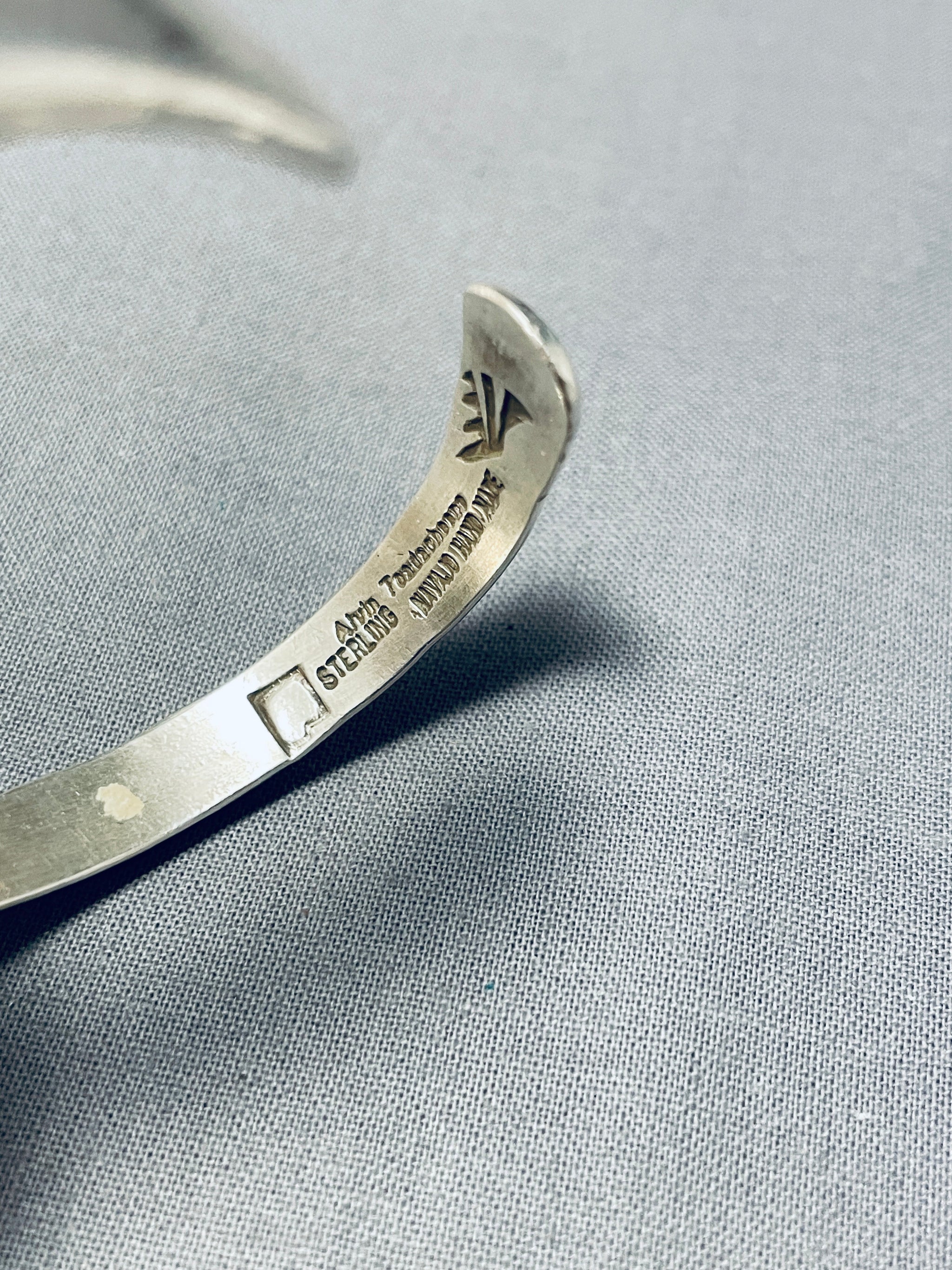 Al Toadacheene Vintage Native American Navajo Sterling Silver Sun