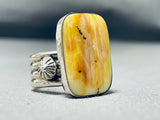 Amazing Native American Navajo Spiny Oyster Ben Begaye (d) Sterling Silver Ring-Nativo Arts