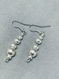 Amazing Native American Navajo Sterling Silver Earrings-Nativo Arts