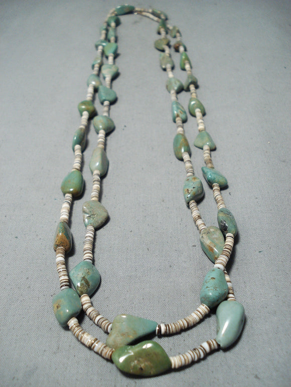 Amazing Santo Domingo Royston Turquoise Necklace Native American-Nativo Arts