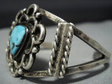 Amazing Vintage Native American Jewelry Navajo Turquoise Sterling Silver Bracelet Cuff Old-Nativo Arts