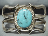 Amazing Vintage Native American Navajo Blue Diamond Sterling Silver Bracelet-Nativo Arts