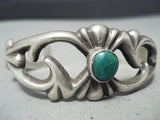 Amazing Vintage Native American Navajo Cerrillos Turquoise Sterling Silver Bracelet Old-Nativo Arts