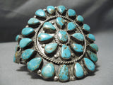 Amazing Vintage Native American Navajo Old Royston Turquoise Sterling Silver Bracelet-Nativo Arts