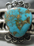 Amazing Vintage Native American Navajo Royston Turquoise Sterling Silver Bracelet Cuff-Nativo Arts
