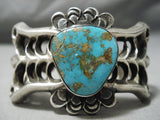Amazing Vintage Native American Navajo Royston Turquoise Sterling Silver Bracelet Cuff-Nativo Arts