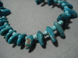 Amazing Vintage Native American Navajo Royston Turquoise Sterling Silver Necklace Old-Nativo Arts