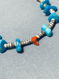 Amazing Vintage Native American Navajo Turquoise Necklace-Nativo Arts