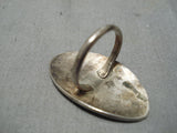 Amazing Vintage Navajo Bear Track Sterling Silver Native American Ring-Nativo Arts
