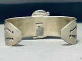 Annie Chapo Vintage Native American Navajo Old Kingkan Turquoise Sterling Silver Bracelet-Nativo Arts
