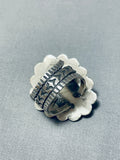 Astounding Native American Navajo Sterling Silver Buffalo Ring-Nativo Arts
