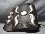 Astounding Navajo Sterling Silver Bowguard Native American-Nativo Arts