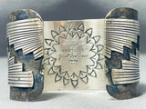 Astounding San Felipe Kingman Turquoise Sterling Silver Bracelet Signed-Nativo Arts