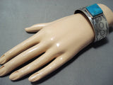 Astounding Vintage Native American Navajo Royston Turquoise Sterling Silver Bracelet-Nativo Arts