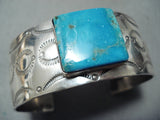 Astounding Vintage Native American Navajo Royston Turquoise Sterling Silver Bracelet-Nativo Arts