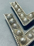 Astounding Vintage Native American Navajo Sterling Silver Collar Pins Signed-Nativo Arts