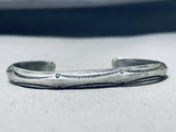 Attractive Vintage Native American Navajo Sterling Silver Bracelet-Nativo Arts