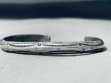 Attractive Vintage Native American Navajo Sterling Silver Bracelet-Nativo Arts