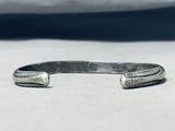Attractive Vintage Native American Navajo Sterling Silver Bracelet-Nativo Arts