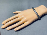 Attractive Vintage Native American Navajo Sterling Silver Bracelet-Nativo Arts