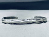 Attractive Vintage Native American Navajo Sterling Silver Bracelet-Nativo Arts