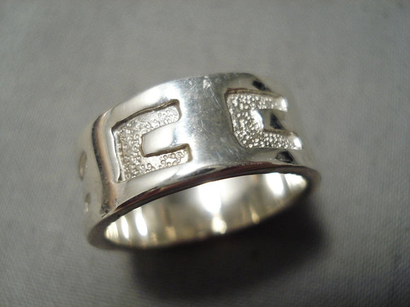 Authentic Ben Nighthorse Campbell Sterling Silver Native American Ring-Nativo Arts