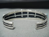 Authentic Guild Vintage Native American Navajo Turquoise Sterling Silver Bracelet-Nativo Arts