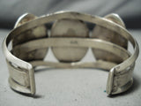 Authentic Heavy Vintage Native American Navajo Kee Joe Benally Sterling Silver Bracelet-Nativo Arts