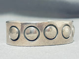 Authentic Orville Tsinnie Vintage Native American Navajo Sterling Silver Bracelet-Nativo Arts